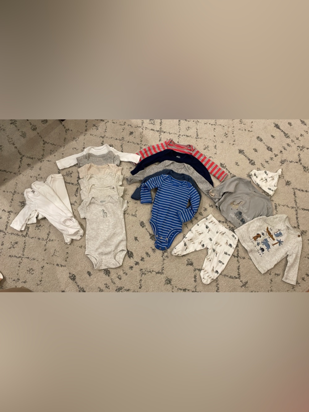 Newborn bundle of onesies, Carters brand